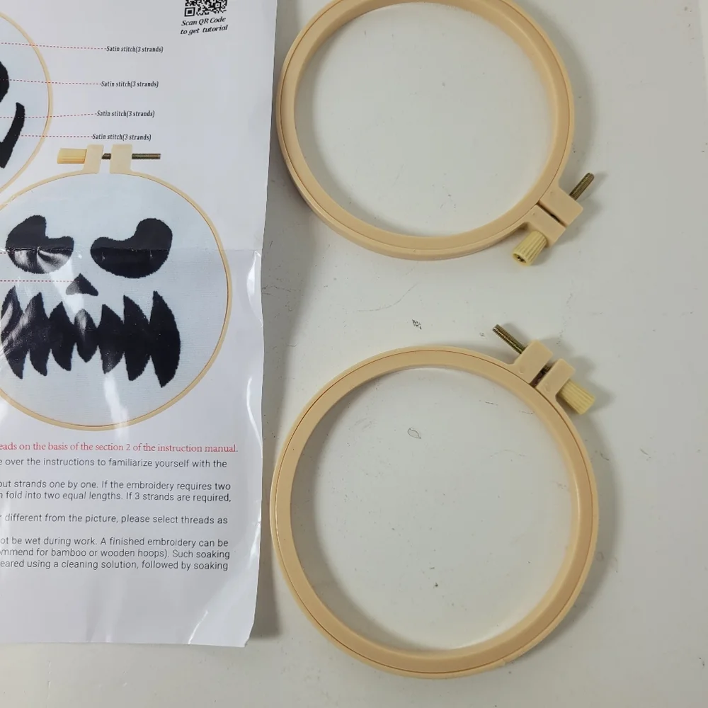Halloween Embroidery DIY Kit with Hoops - Picture 16 of 16